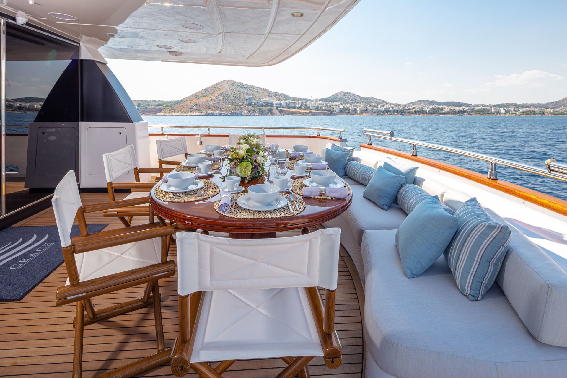 Grace 30 meter motor yacht for charter with 5 cabins for 12 guests ...